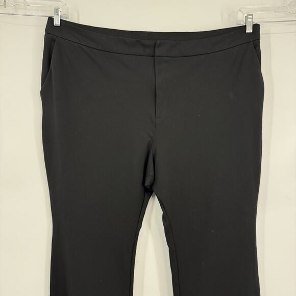 Eloquii Womens Plus size 28 Wide Led Dress Pants Ponte Stretch Black - Picture 3 of 11